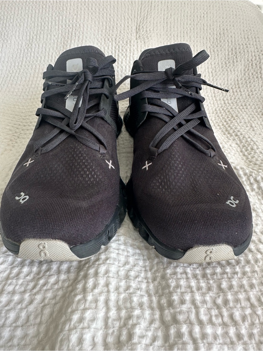 On Cloud X 3 Men's Black Mesh Low Top Lace Up Sneakers Size 10.5